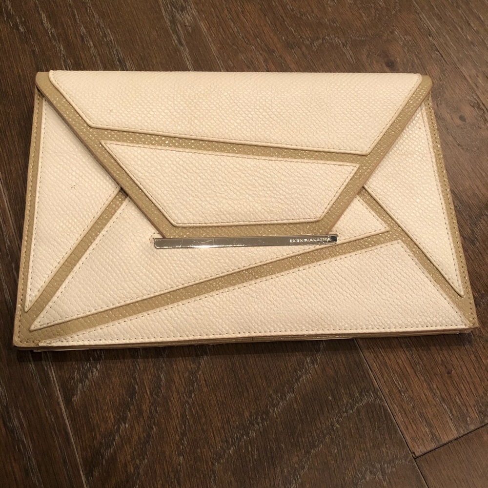 BCBG Maxaria Clutch, beige